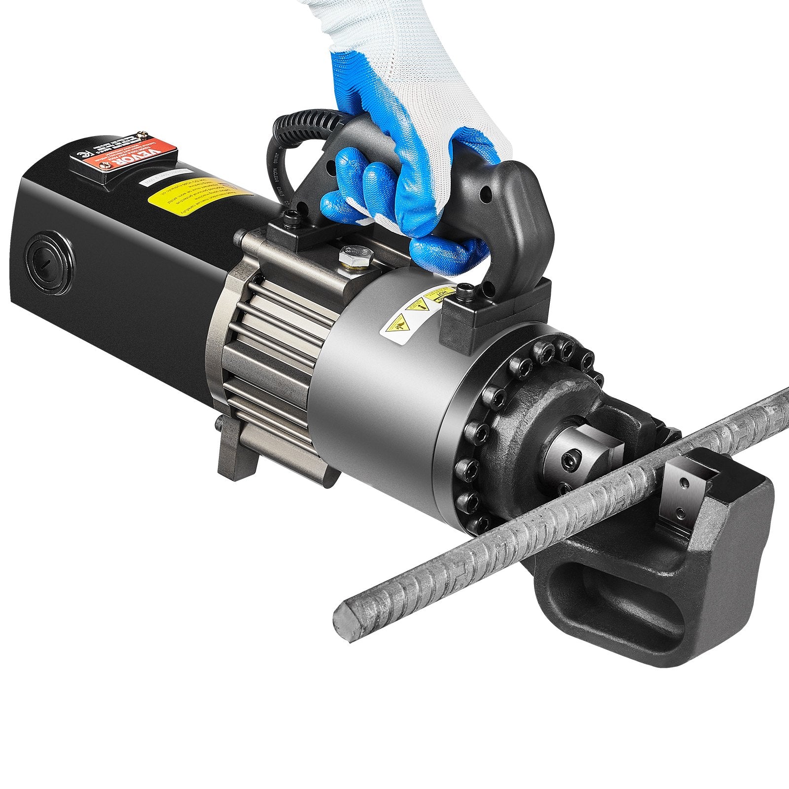 2000W Electric Hydraulic Rebar Cutter Cutting up to 1 Inch #8 4-25mm