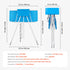 Portable Elevated Foldable Dog Bathtub Pet Shower Station Quick Drain