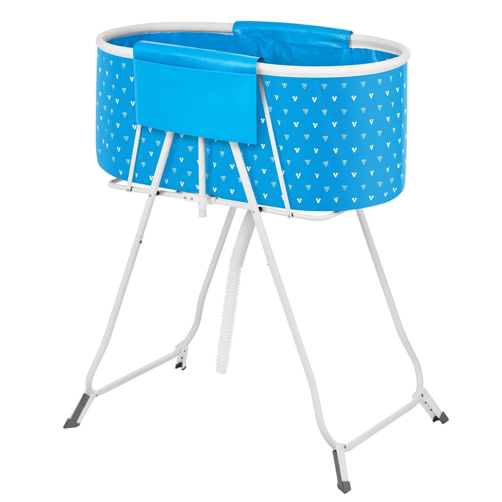 Portable Elevated Foldable Dog Bathtub Pet Shower Station Quick Drain
