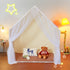 Kids Play Tent, Kids Tent for Kids 1-5 Years Old, Toddler Tent with Mat and Tent Lamp, Tent for Kids with Windows for Indoor and Outdoor, Yurt Tent for Boys and Girls, Beige