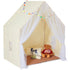 Kids Play Tent, Kids Tent for Kids 1-5 Years Old, Toddler Tent with Mat and Tent Lamp, Tent for Kids with Windows for Indoor and Outdoor, Yurt Tent for Boys and Girls, Beige