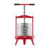 3.69 Gal/14L Fruit Wine Press, Stainless Steel Basket with Cross-beam and Triangular Structure, Manual Juice Maker, Cider Apple Grape Tincture Making Press with T-Handle for Kitchen Home