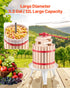 Fruit Wine Press Manual Press for Wine Making 3.2 Gal/12L Wood Basket