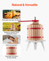 Fruit Wine Press Manual Press for Wine Making 3.2 Gal/12L Wood Basket