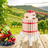 Fruit Wine Press Manual Press for Wine Making 3.2 Gal/12L Wood Basket
