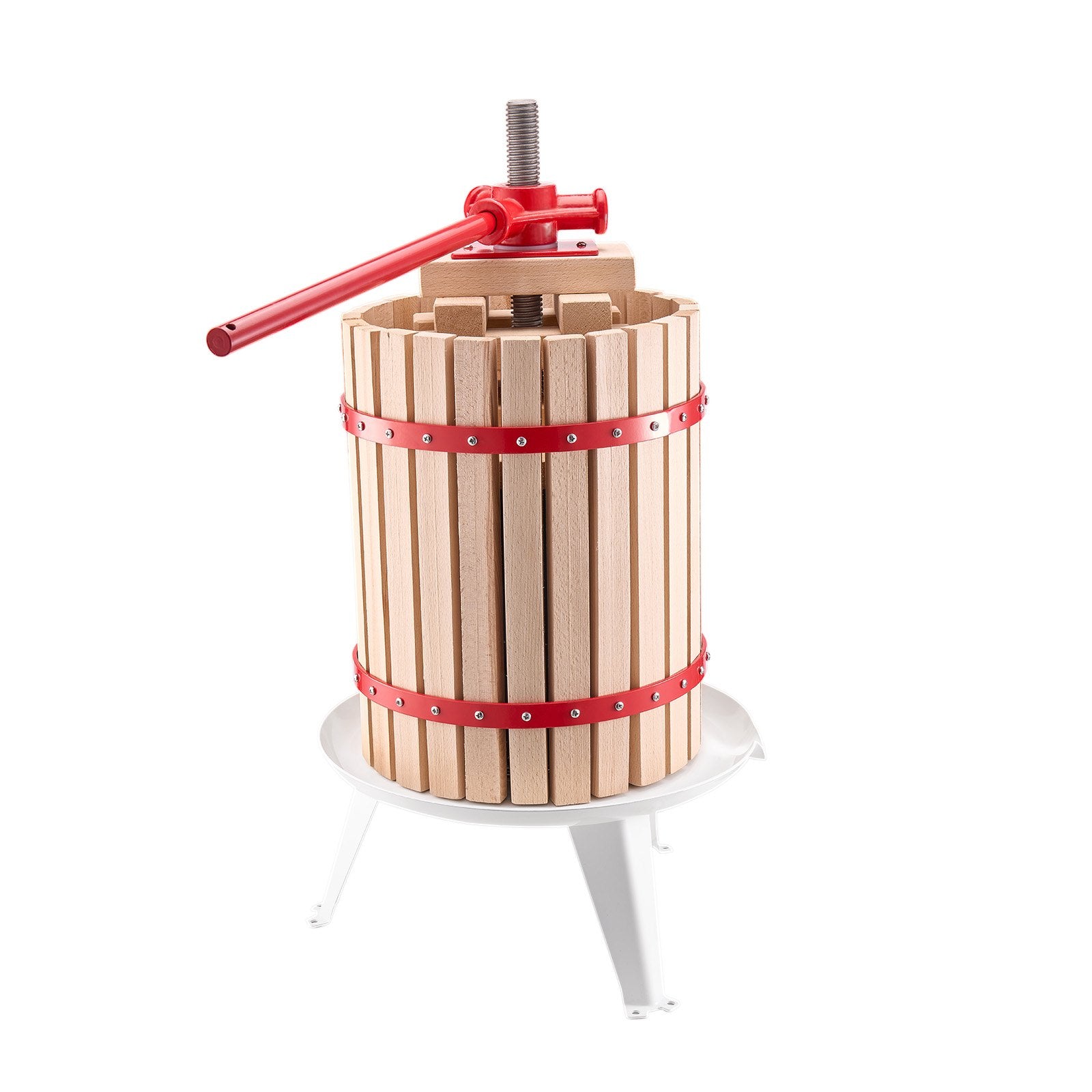 Fruit Wine Press Manual Press for Wine Making 4.75 Gal/18L Wood Basket