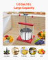 Fruit Wine Press Manual Press for Wine Making 1.6 Gal/6L Stainless Steel