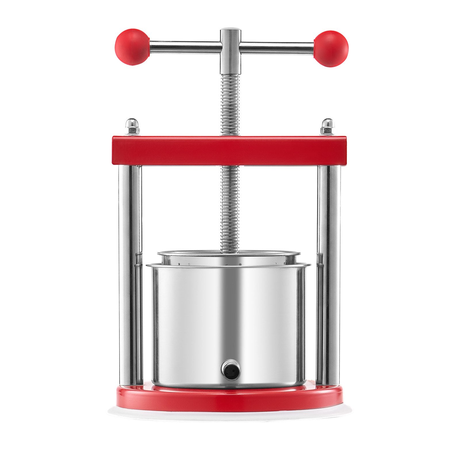 Fruit Wine Press Manual Press for Wine Making 1.6 Gal/6L Stainless Steel