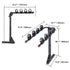 4 Bike Rack Hitch Mount Folding Swing Down Bicycle Carrier Car Truck SUV 150 lbs