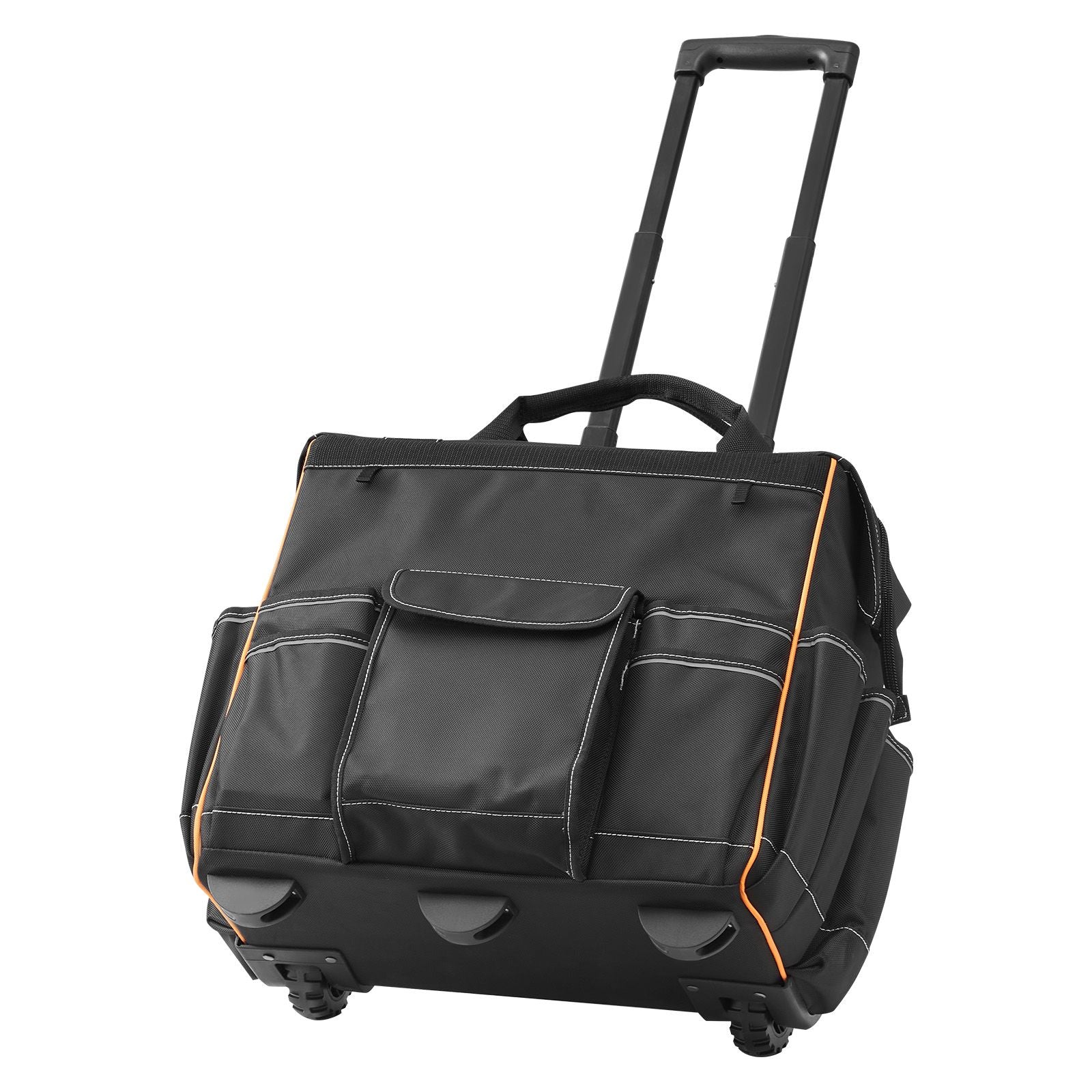 Rolling Tool Bag with Wheels 25 Pockets 110lbs Heavy Duty Organizer