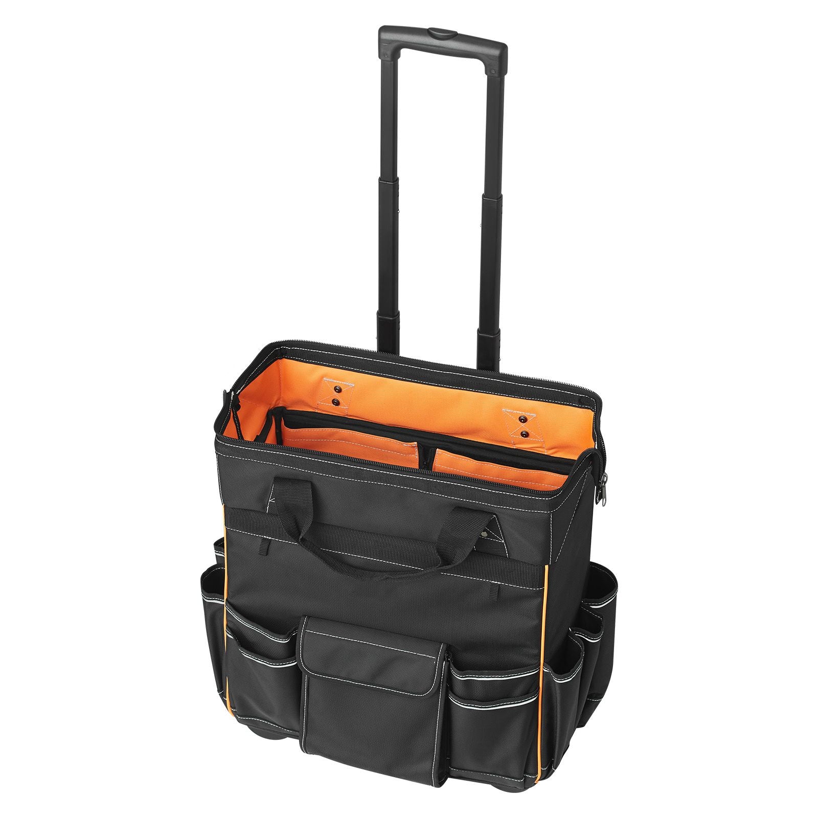 Rolling Tool Bag with Wheels 25 Pockets 110lbs Heavy Duty Organizer