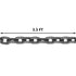 Chain Sling, 8 mm x 1m Lifting Chains with Hooks, G80 Engine Chain Hoist Lifts, 5 Ton Load Capacity Lifting Sling Chains for Engine Hoist, Engine Lift Chain with 4 Leg Grab Hooks Heavy Duty
