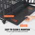 VEVOR Heavy Duty Dog Crate 38 in Metal Dog Kennel with Wheels and Removable Tray