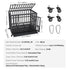 VEVOR Heavy Duty Dog Crate 38 in Metal Dog Kennel with Wheels and Removable Tray