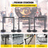 Crowd Control Stanchion, Set of 6 Pieces Stanchion Set, Stanchion Set with 6.6 ft/2 m Black Retractable Belt, Black Crowd Control Barrier with Concrete and Metal Base – Easy Connect Assembly
