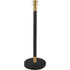 Crowd Control Stanchion, Set of 6 Pieces Stanchion Set, Stanchion Set with 5 ft/1.5 m Black Velvet Rope, Black Crowd Control Barrier with Sturdy Concrete and Metal Base – Easy Connect Assembly