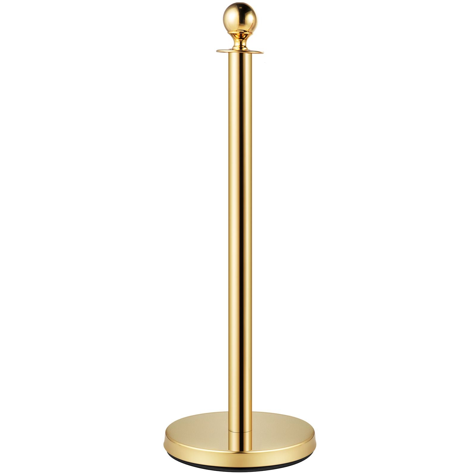 4PCS Gold Stanchion Posts Queue, 38 Inch Red Velvet Rope, Crowd Control Barriers Queue Line Rope, Barriers for Party Supplies