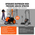 Cart Airless Paint Sprayer Diaphragm Paint Airless Sprayer 1700W Electric