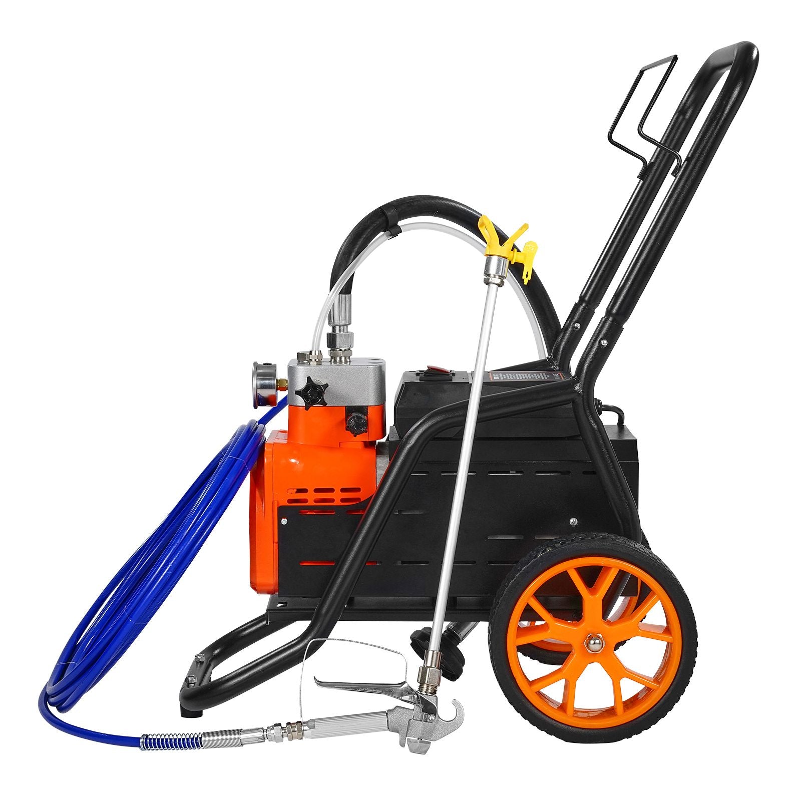 Cart Airless Paint Sprayer Diaphragm Paint Airless Sprayer 1700W Electric