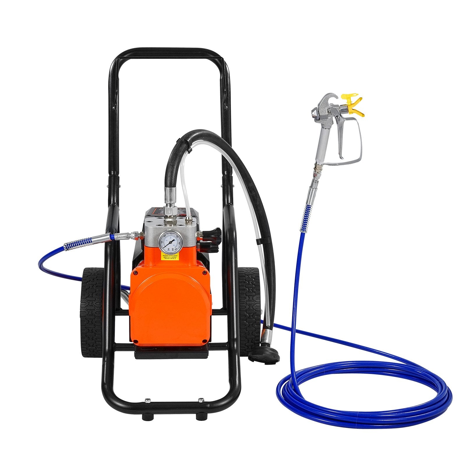 Cart Airless Paint Sprayer Diaphragm Paint Airless Sprayer 1700W Electric