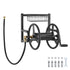Wall Mounted Garden Hose Reel 125ft 5/8 in Metal Hose Reel with Basket
