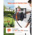 Wall Mounted Garden Hose Reel 125ft 5/8 in Metal Hose Reel with Basket