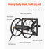 Wall Mounted Garden Hose Reel, Holds 60m 5/8" Hose, Heavy Duty Steel, Brass