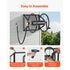Wall Mounted Garden Hose Reel, Holds 60m 5/8" Hose, Heavy Duty Steel, Brass
