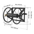 Wall Mounted Garden Hose Reel, Holds 60m 5/8" Hose, Heavy Duty Steel, Brass
