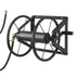 Wall Mounted Garden Hose Reel, Holds 60m 5/8" Hose, Heavy Duty Steel, Brass