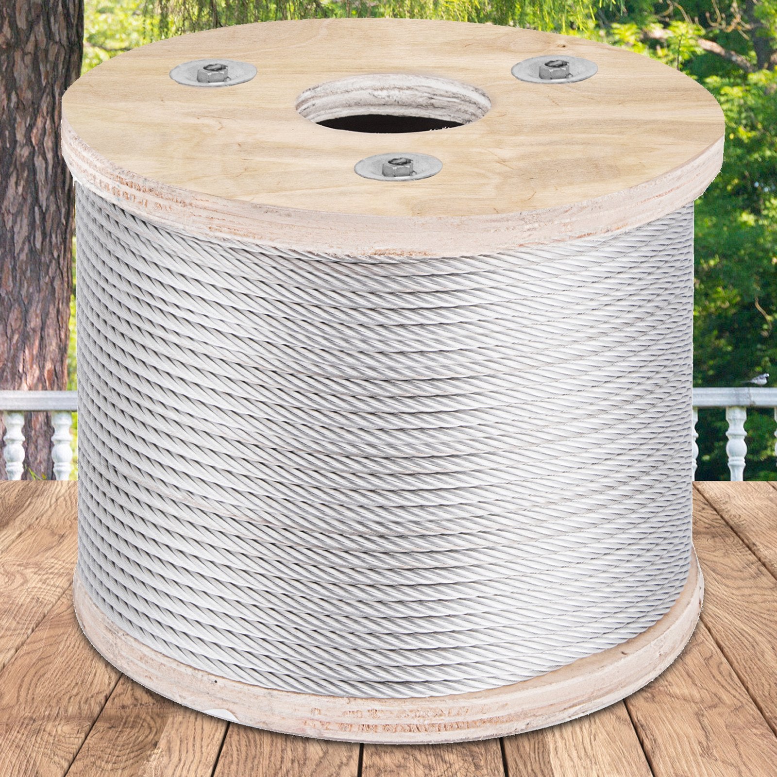 304 Stainless Steel Wire Rope Cable 4.8 mm 7x19 76 m reel