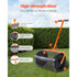 24" Compost Spreader Peat Moss Roller Adjustable Handle Lawn Seed Tool