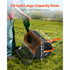 24" Compost Spreader Peat Moss Roller Adjustable Handle Lawn Seed Tool