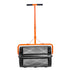 Compost Spreader, 24 in Wide Peat Moss Spreader with T Shaped Handle, 3 Heights Adjustable, Powder-Coated Steel Garden Peat Moss Roller, Heavy Duty Grass Seed Spreaders for Planting Seeding