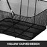 12PCS Black Metal Shopping Baskets with Handles Retail Grocery Store Set