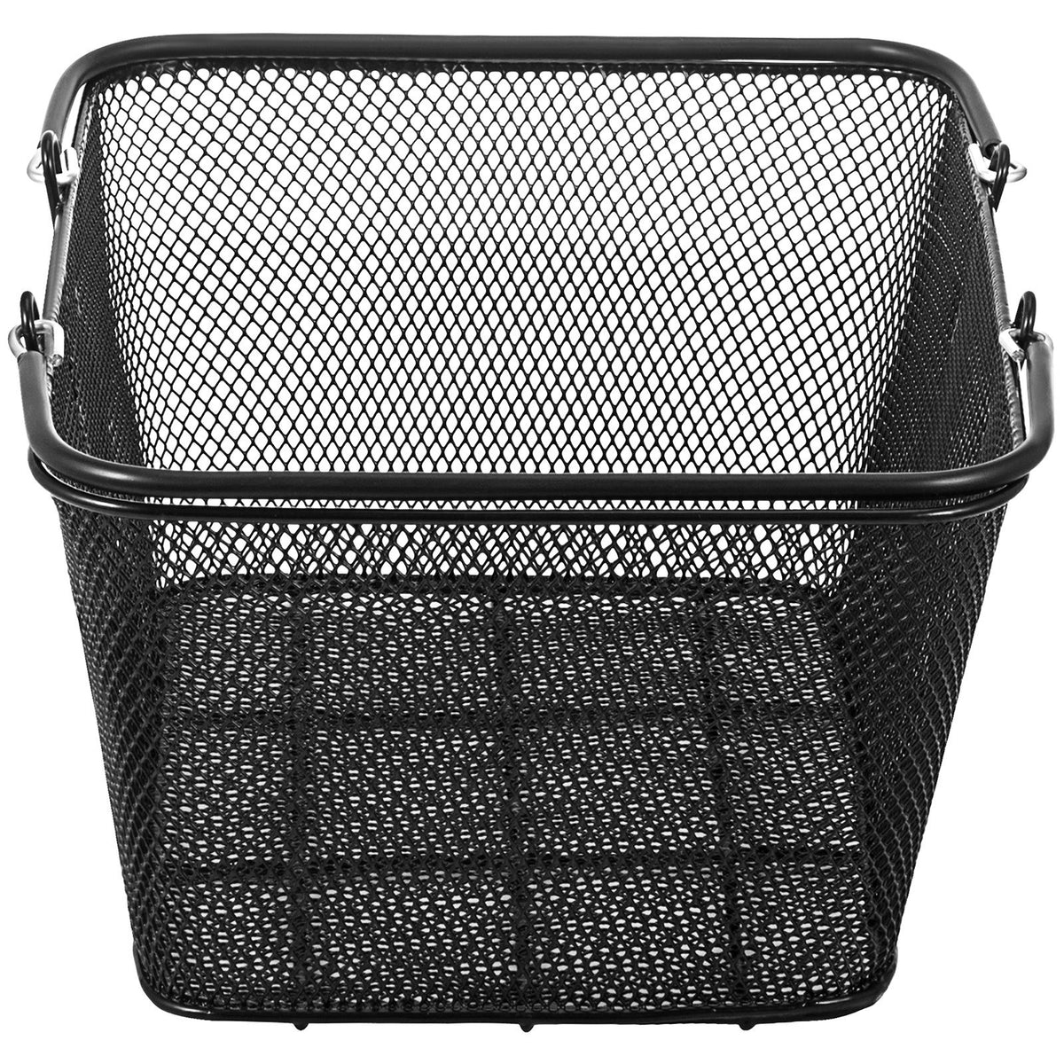 12PCS Black Metal Shopping Baskets with Handles Retail Grocery Store Set