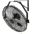 VEVOR Industrial Wall Mount Fan Waterproof Metal Fan 17.6'' 3 Speed Airflow