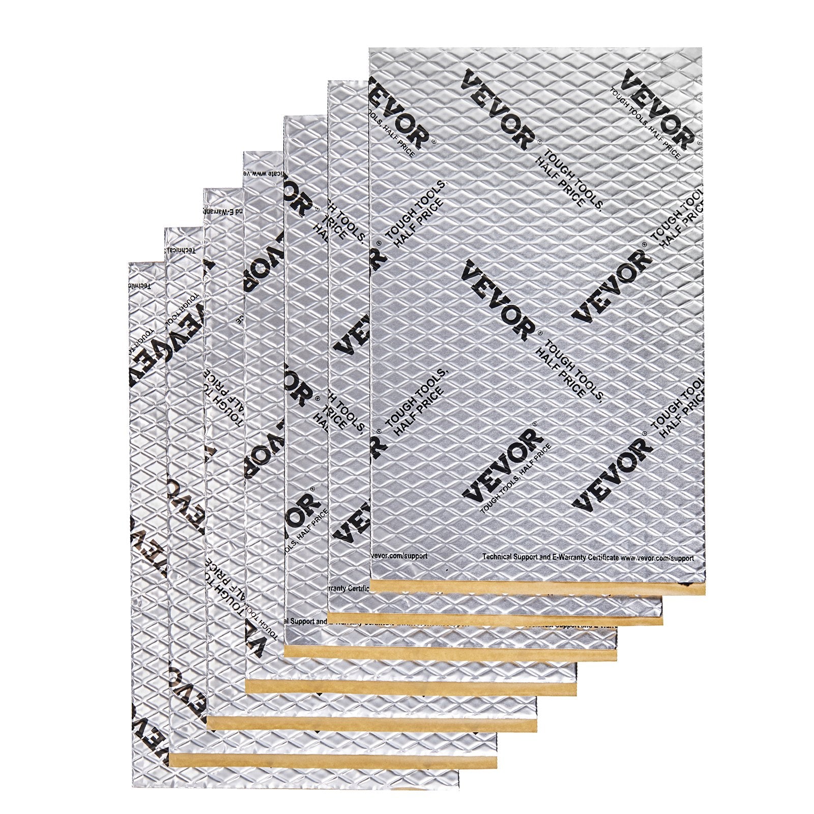 Car Sound Deadening Mat, 50 mil 4.8sq.m Car Sound Dampening Material, Butyl Automotive Sound Deadener, Noise Insulation and Vibration Dampening Material for Car