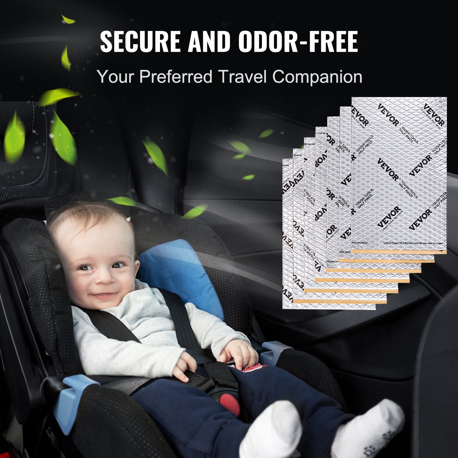 Car Sound Deadening Mat, 50 mil 4.8sq.m Car Sound Dampening Material, Butyl Automotive Sound Deadener, Noise Insulation and Vibration Dampening Material for Car