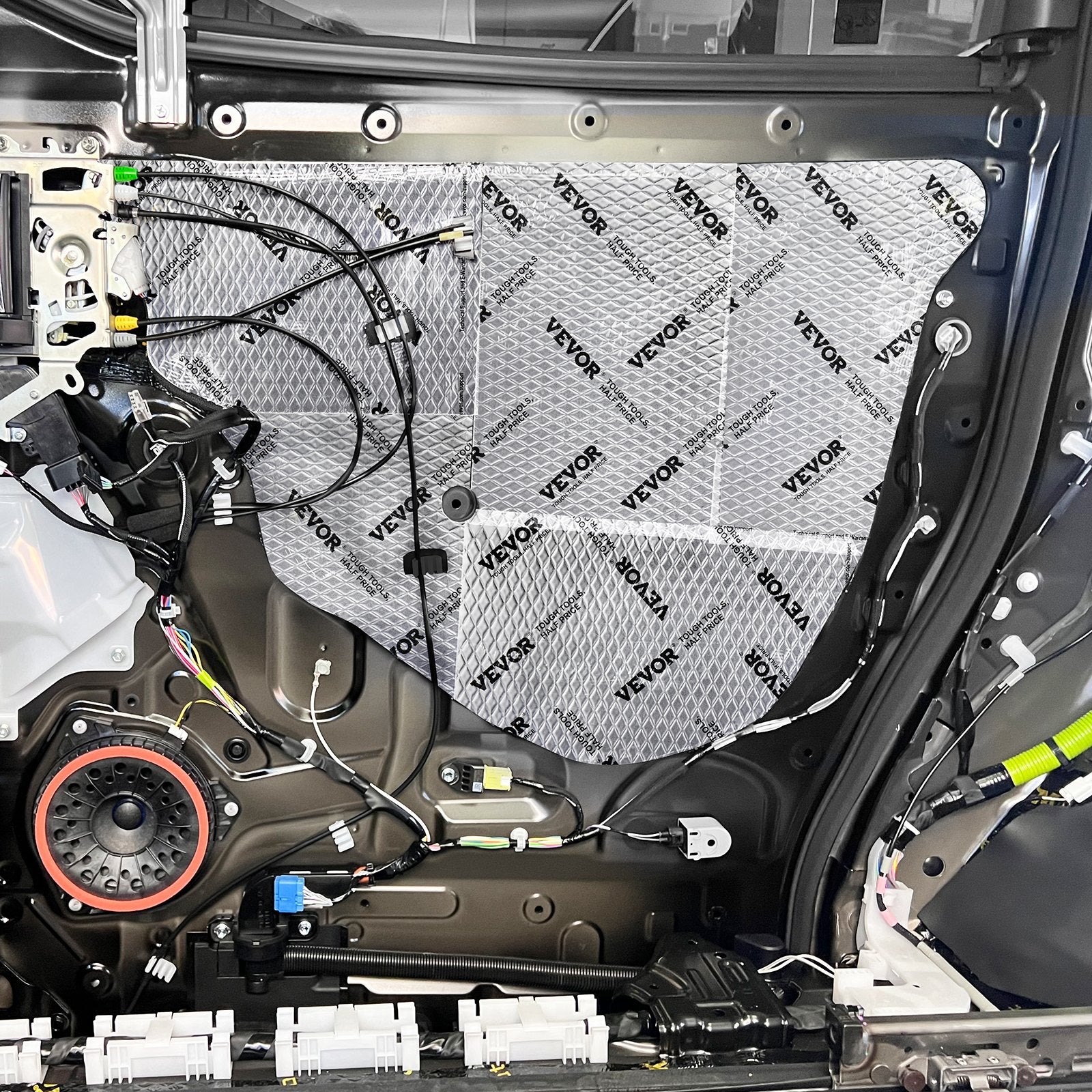 Car Sound Deadening Mat, 50 mil 4.8sq.m Car Sound Dampening Material, Butyl Automotive Sound Deadener, Noise Insulation and Vibration Dampening Material for Car