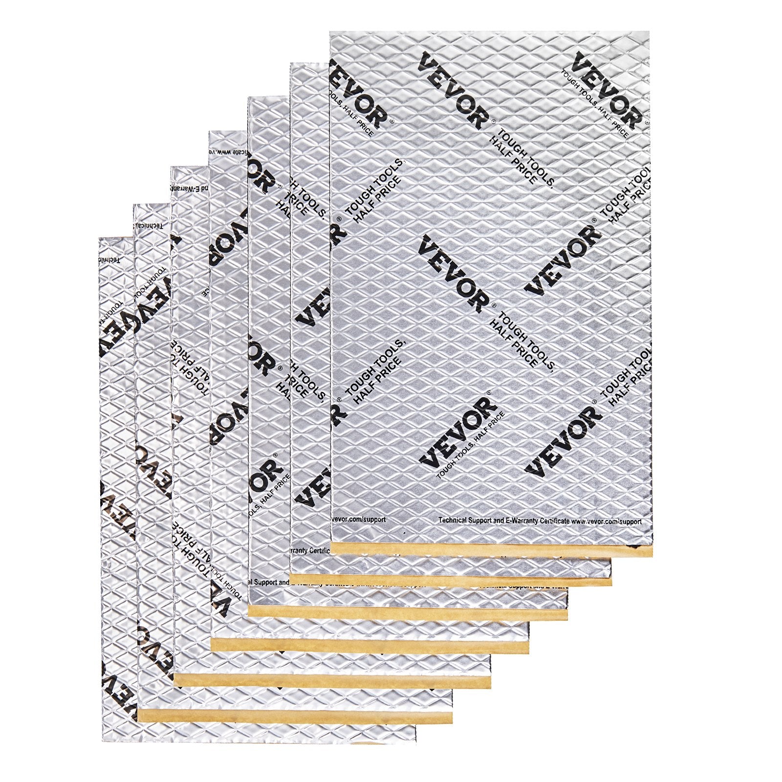 Car Sound Deadening Mat, 50 mil 4.8sq.m Car Sound Dampening Material, Butyl Automotive Sound Deadener, Noise Insulation and Vibration Dampening Material for Car