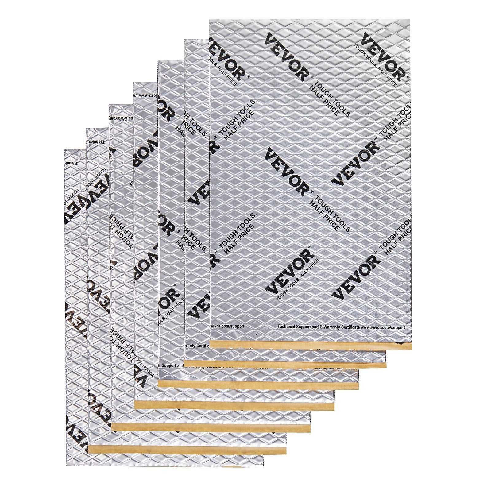 Car Sound Deadening Mat, 50 mil 4.8sq.m Car Sound Dampening Material, Butyl Automotive Sound Deadener, Noise Insulation and Vibration Dampening Material for Car