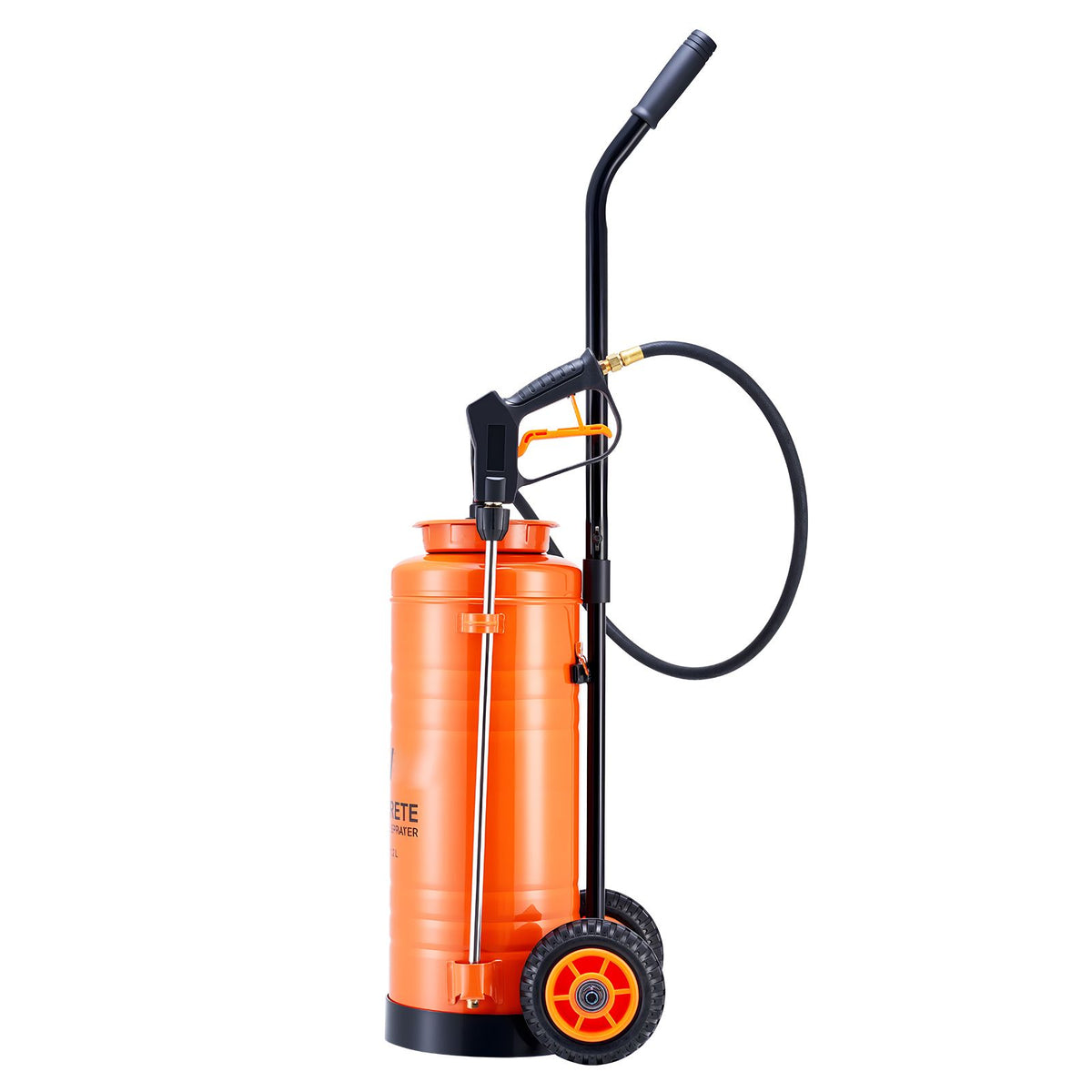 14L Stainless Steel Concrete Sprayer with Wheels Cart Heavy Duty Pump