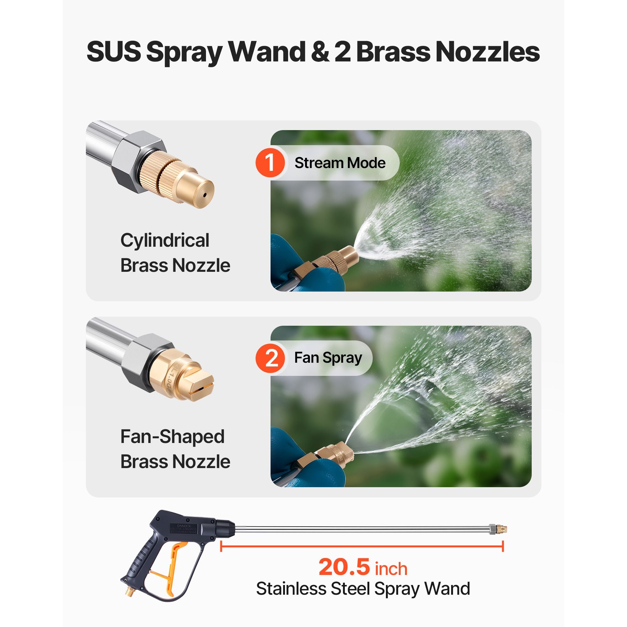 14L Stainless Steel Concrete Sprayer Industrial Pump Sprayer with Wand