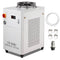 Industrial Water Chiller, CW6000, 1500W Industrial Water Cooler Cooling System with Compressor 15L Water Tank Capacity 65 L/min Max Flow Rate, for CO2 Laser Engraving Machine Cooling Machine