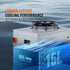 Industrial Water Chiller, CW6000, 1500W Industrial Water Cooler Cooling System with Compressor 15L Water Tank Capacity 65 L/min Max Flow Rate, for CO2 Laser Engraving Machine Cooling Machine