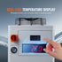 Industrial Water Chiller, CW6000, 1500W Industrial Water Cooler Cooling System with Compressor 15L Water Tank Capacity 65 L/min Max Flow Rate, for CO2 Laser Engraving Machine Cooling Machine