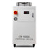 Industrial Water Chiller, CW6000, 1500W Industrial Water Cooler Cooling System with Compressor 15L Water Tank Capacity 65 L/min Max Flow Rate, for CO2 Laser Engraving Machine Cooling Machine