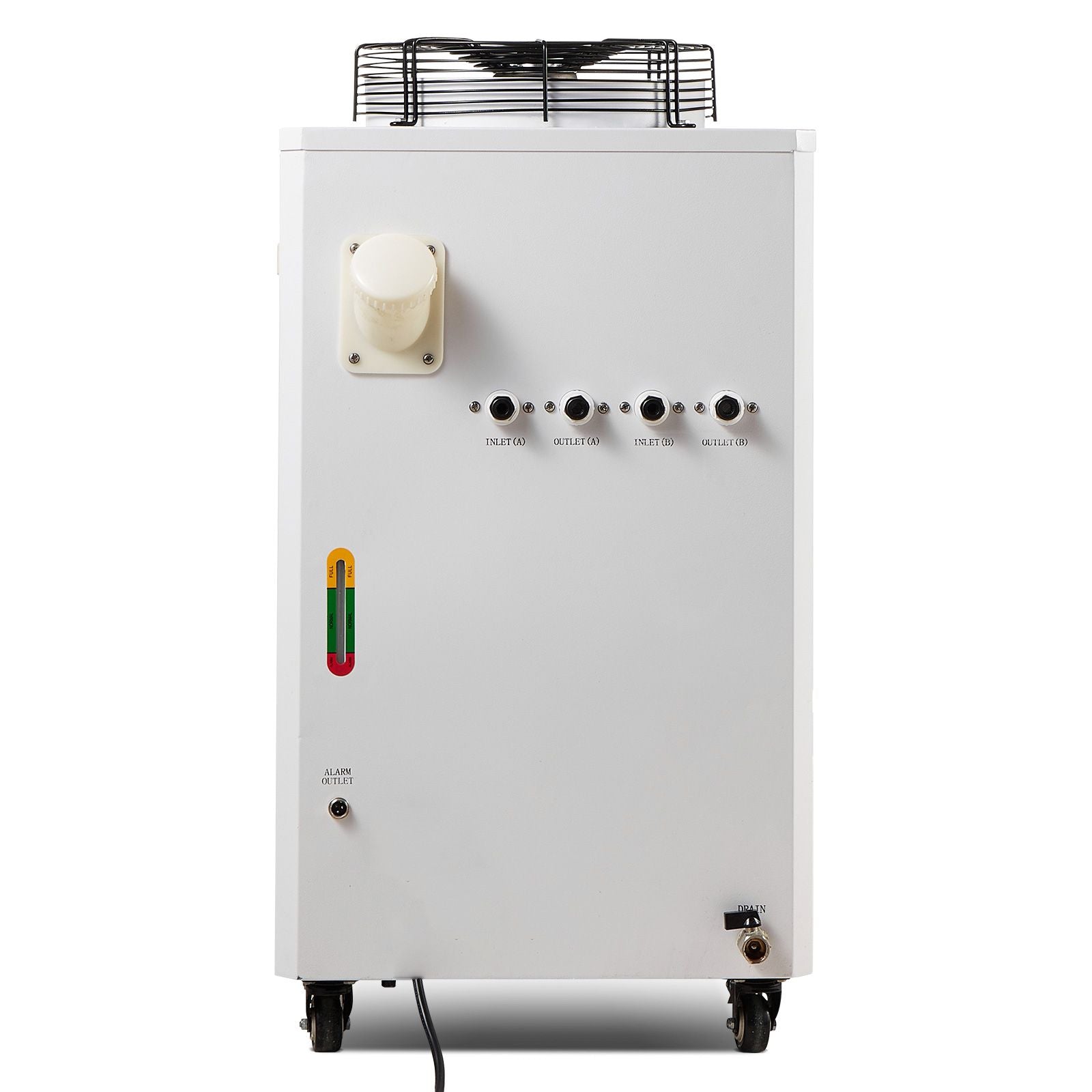 Industrial Water Chiller, CW6000, 1500W Industrial Water Cooler Cooling System with Compressor 15L Water Tank Capacity 65 L/min Max Flow Rate, for CO2 Laser Engraving Machine Cooling Machine