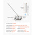 15" Pressure Washer Surface Cleaner 4 Wheels 4000 Max PSI 2 Extended Wands